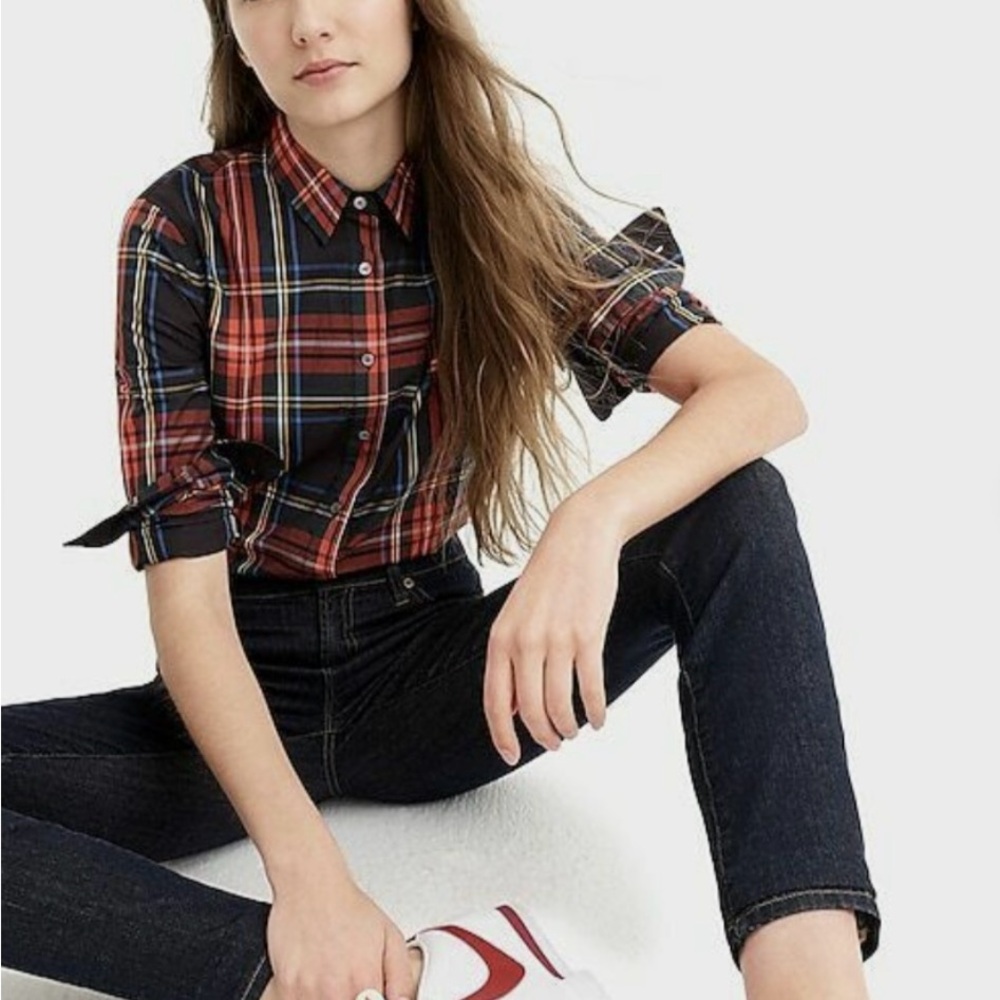NWT J Crew Perfect Shirt Sz 10